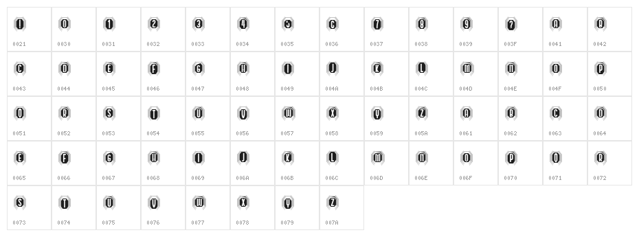 Capitalismo 13 Regular Character Map