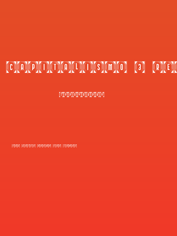 Capitalismo 3 Regular Poster