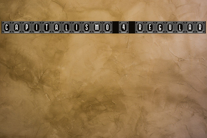 Capitalismo 4 Regular Font examples