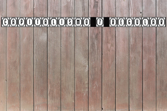 Capitalismo 7 Regular Font examples