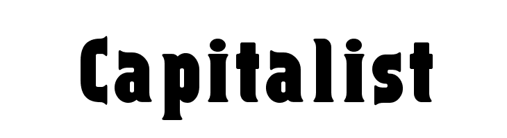 Capitalist  font caratteri gratis