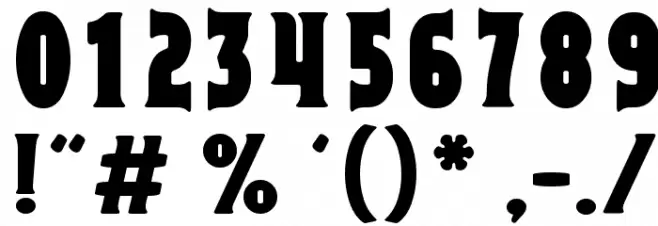 Capitalist フォント その他の文字