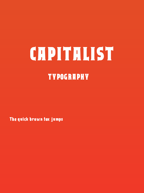 Capitalist Poster