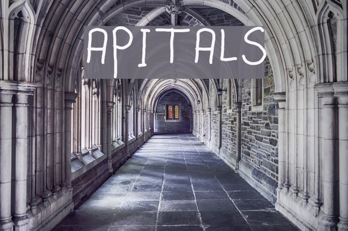 Capitals Font examples
