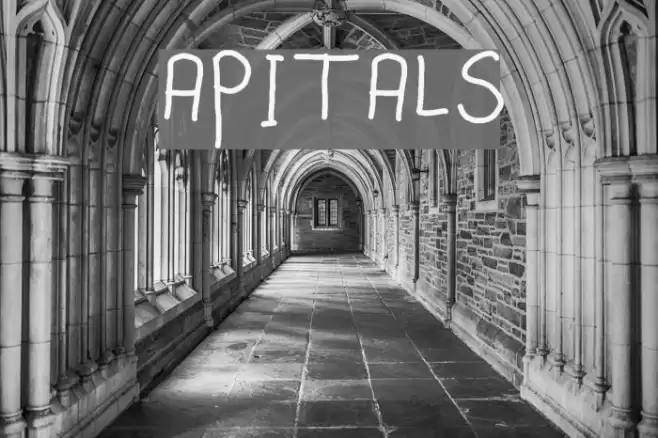Capitals Font examples