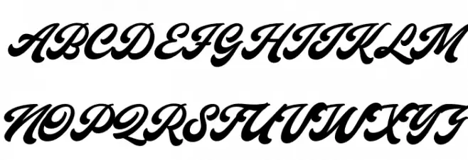 Capitaly Script PERSONAL USE Regular خط أحرف كبيرة