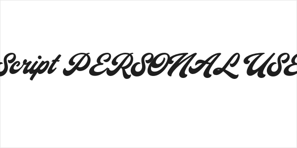 Capitaly Script PERSONAL USE Regular Logo