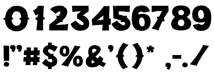 Capitan-Mura Font OTHER CHARS