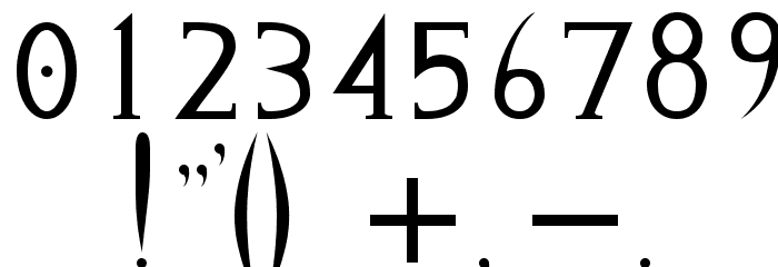 Capitel Gothick Regular Font OTHER CHARS