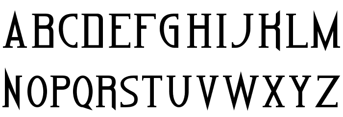 Capitel Gothick Regular Font LOWERCASE