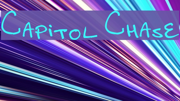 Capitol Chase Font examples