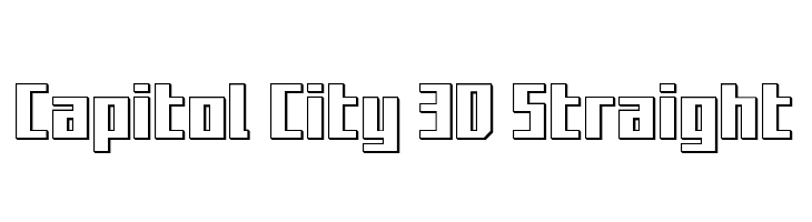 Capitol City 3D Straight  Fuentes Gratis Descargar