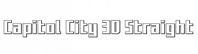 Capitol City 3D Straight  Descarca Fonturi Gratis