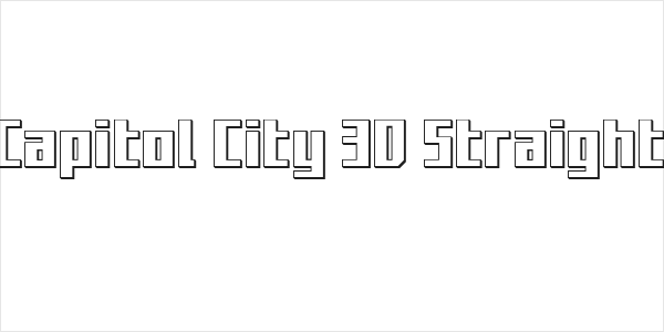 Capitol City 3D Straight Logo