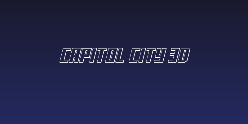 Capitol City 3D Social Header