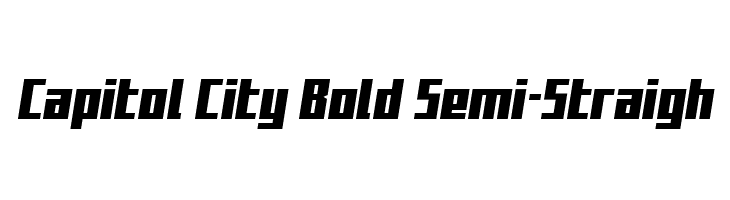 Capitol City Bold Semi-Straigh  免费字体下载
