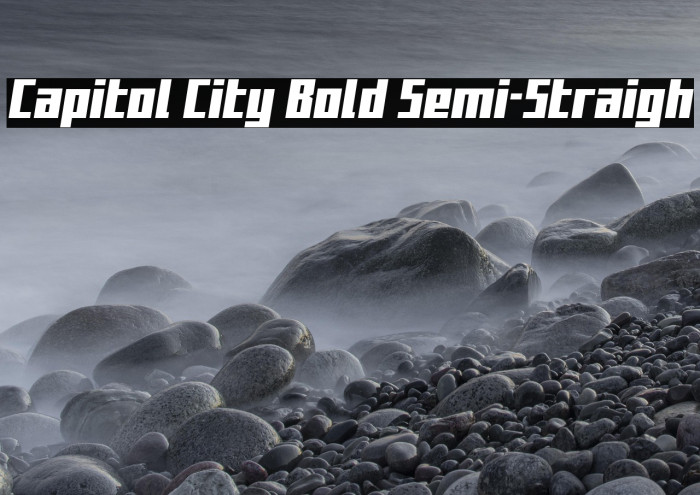 Capitol City Bold Semi-Straigh Example 1