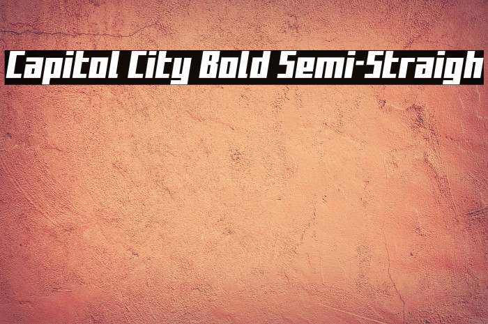 Capitol City Bold Semi-Straigh Example 2