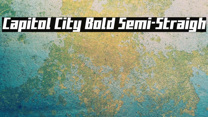 Capitol City Bold Semi-Straigh Example 3