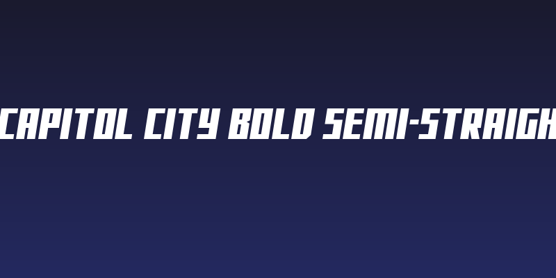 Capitol City Bold Semi-Straigh Social Header
