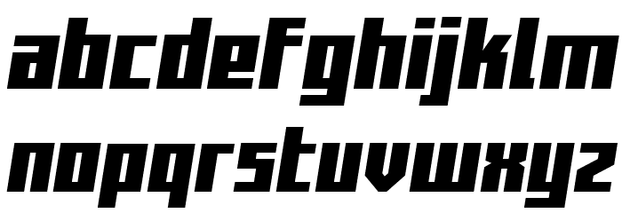 Capitol City Bold Semi-Straigh Font LOWERCASE