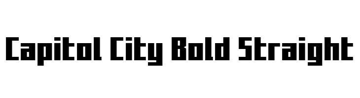 Capitol City Bold Straight  免费字体下载