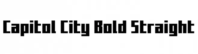 Capitol City Bold Straight  免费字体下载