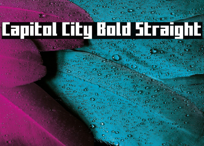 Capitol City Bold Straight Example 1