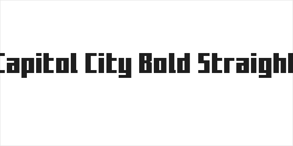 Capitol City Bold Straight Logo