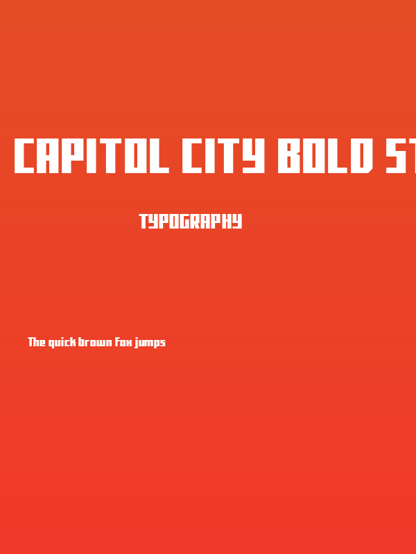 Capitol City Bold Straight Poster