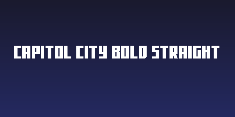 Capitol City Bold Straight Social Header