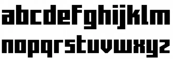 Capitol City Bold Straight Font LOWERCASE
