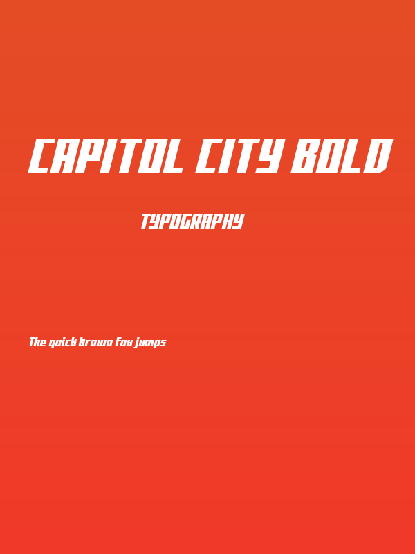 Capitol City Bold Poster