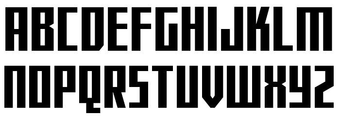 Capitol City Condensed Straigh Caratteri MAIUSCOLE