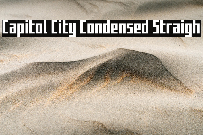 Capitol City Condensed Straigh Example 3