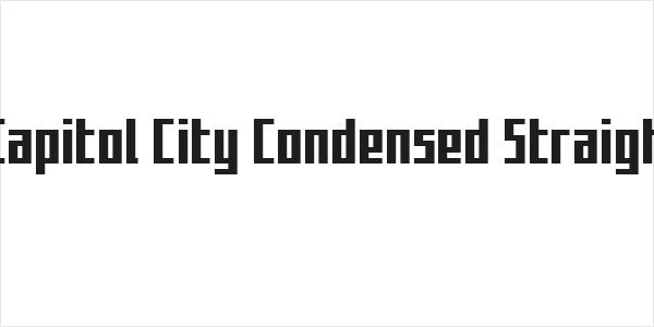 Capitol City Condensed Straigh Logo