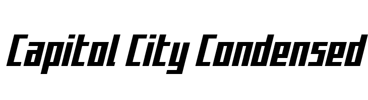 Capitol City Condensed  Скачать бесплатные шрифты