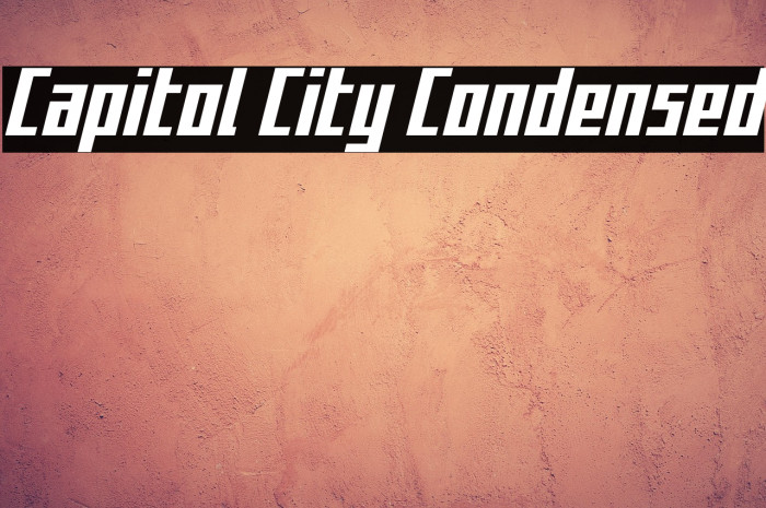 Capitol City Condensed Example 1