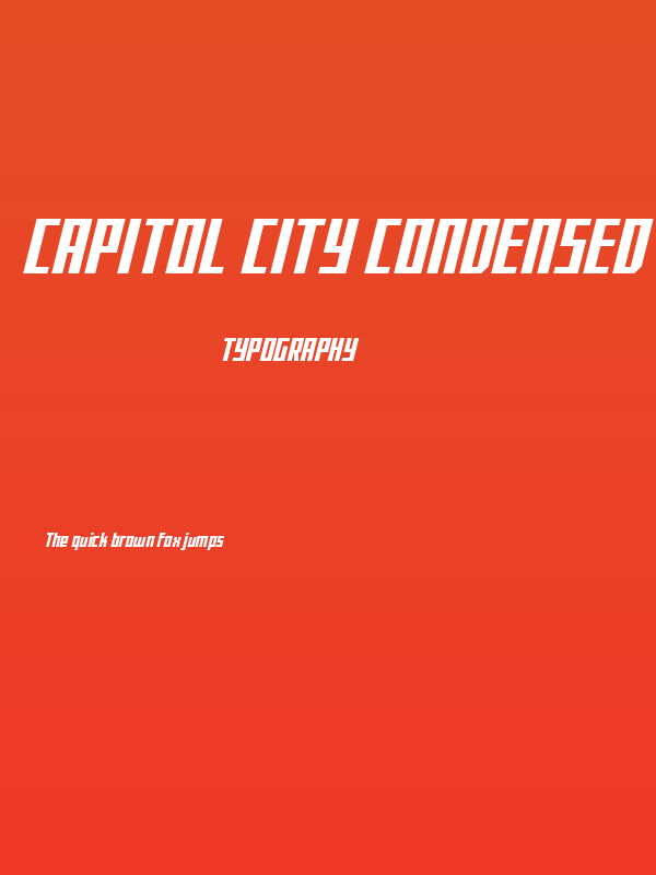Capitol City Condensed Poster