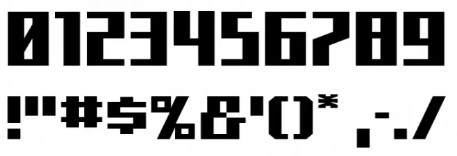 Capitol City Expanded Straight Font OTHER CHARS