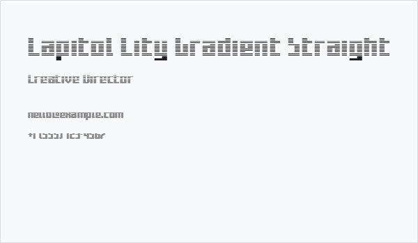 Capitol City Gradient Straight Business Card