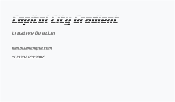 Capitol City Gradient Business Card
