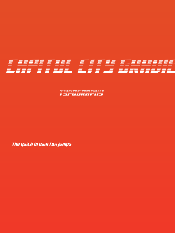 Capitol City Gradient Poster
