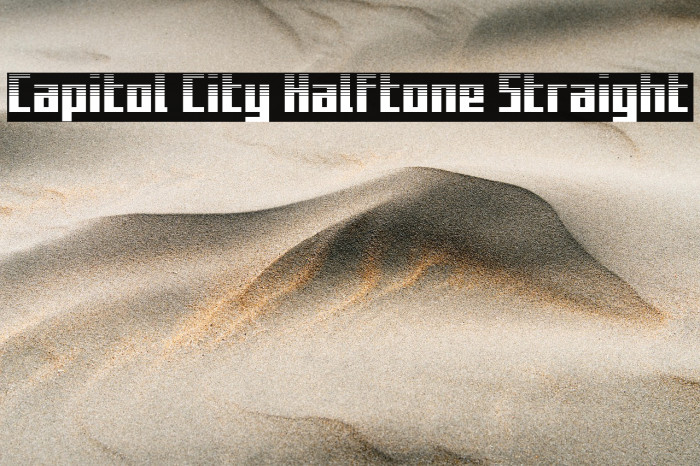 Capitol City Halftone Straight Example 1