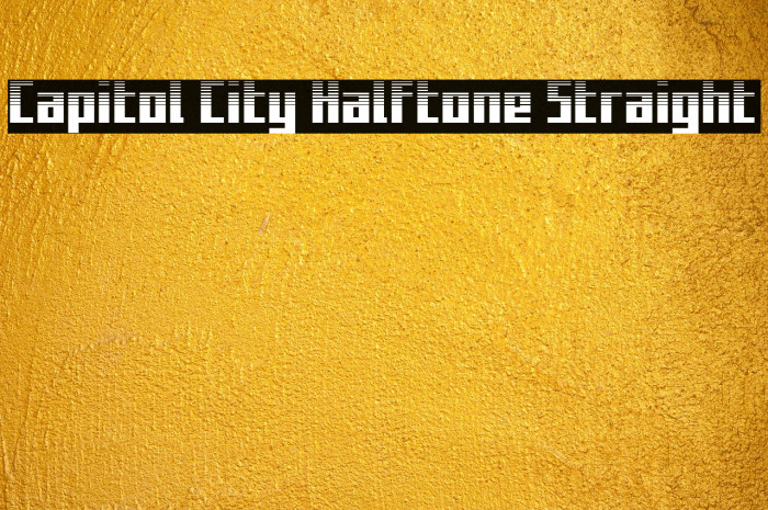 Capitol City Halftone Straight Example 2