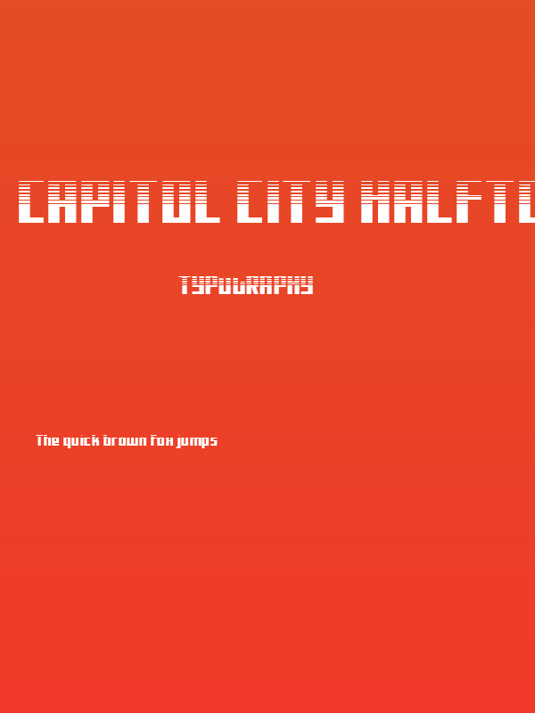 Capitol City Halftone Straight Poster