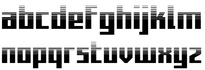Capitol City Halftone Straight Font LOWERCASE