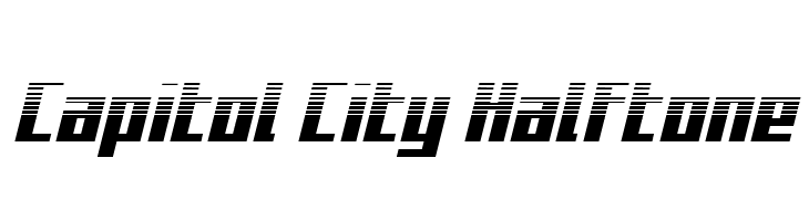 Capitol City Halftone  font caratteri gratis