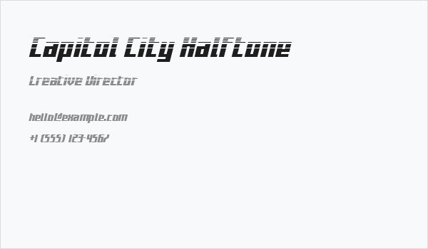 Capitol City Halftone Business Card
