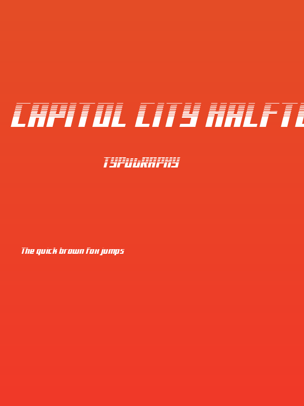 Capitol City Halftone Poster